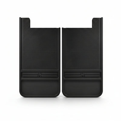 Universal Mud Flaps (12"x22") - Black Rubber Rear Pair, 55100
