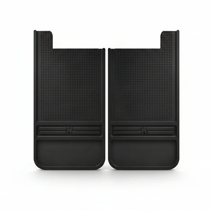 Universal Mud Flaps (12"x22") - Black Rubber Rear Pair, 55100