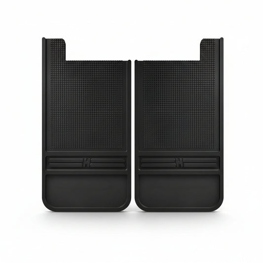 Universal Mud Flaps (12"x22") - Black Rubber Rear Pair, 55100