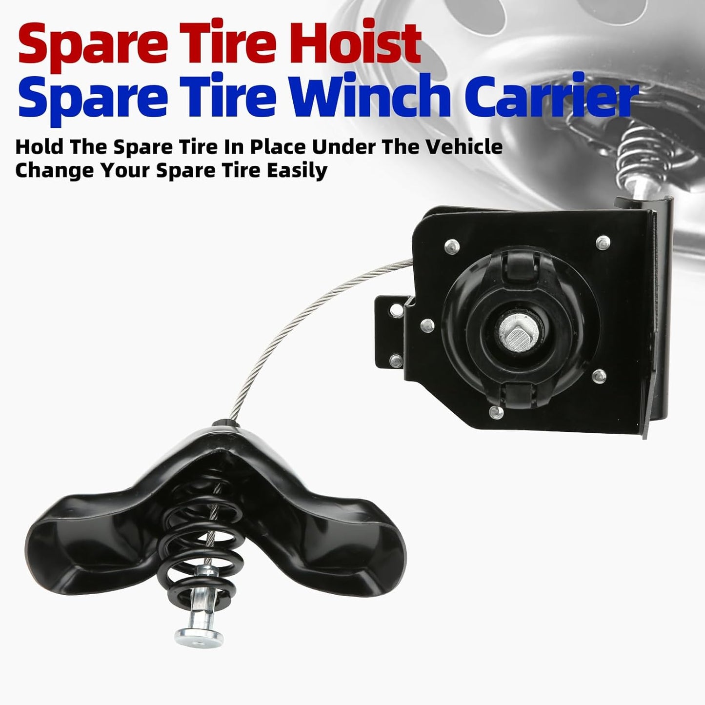 Spare Tire Winch Hoist for 2003-2010 Chevy/GMC 2500/3500 Series - Replaces 924-502/19371173/25792480/25912261
