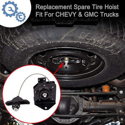Spare Tire Hoist Assembly for 1999-2017 Chevy/GMC 1500/2500/3500 & Yukon - Only 5/6-Lug, Replaces 924-510/20870067