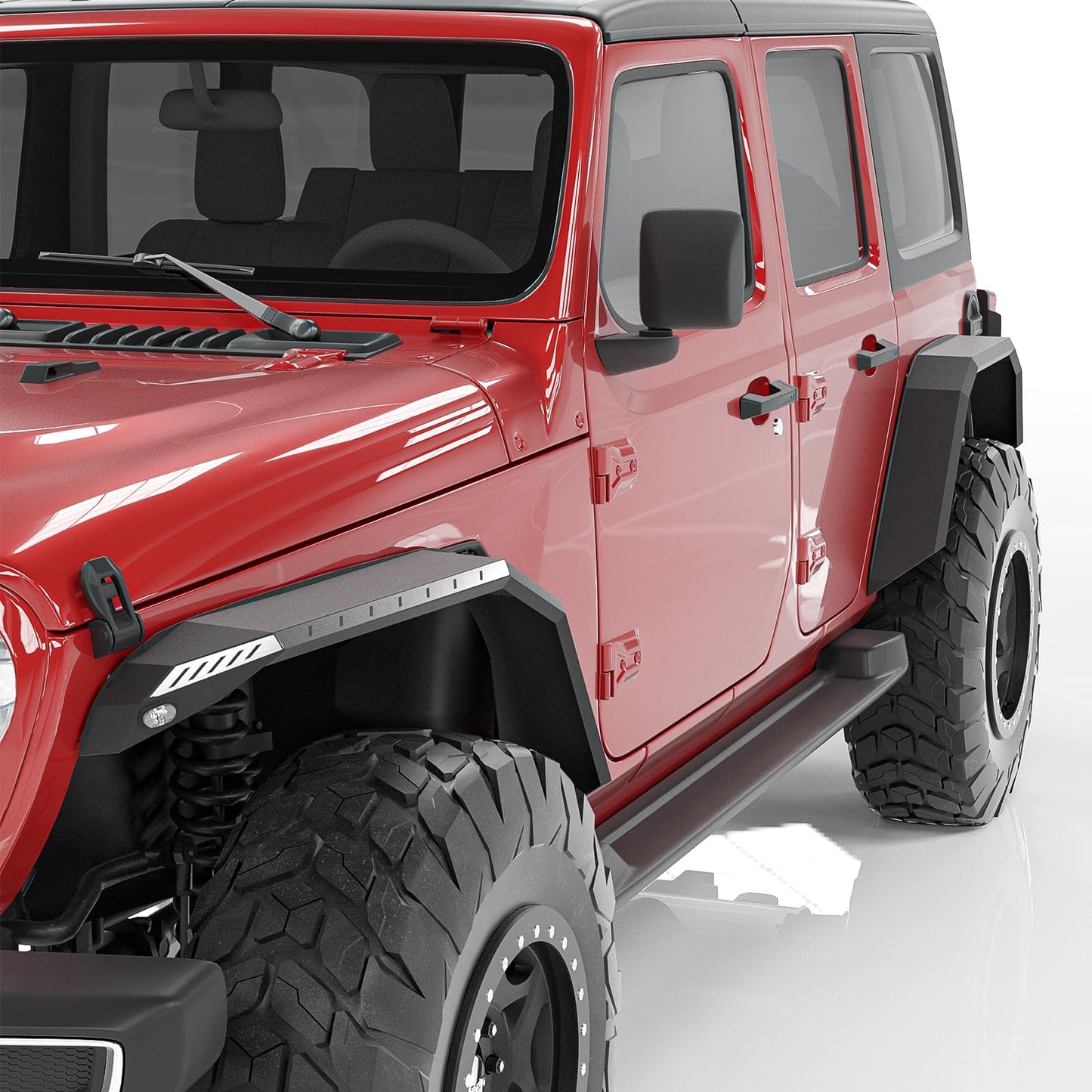 Jeep Wrangler JL Flat Fenders with LED Turn Signals (2/4 Doors)