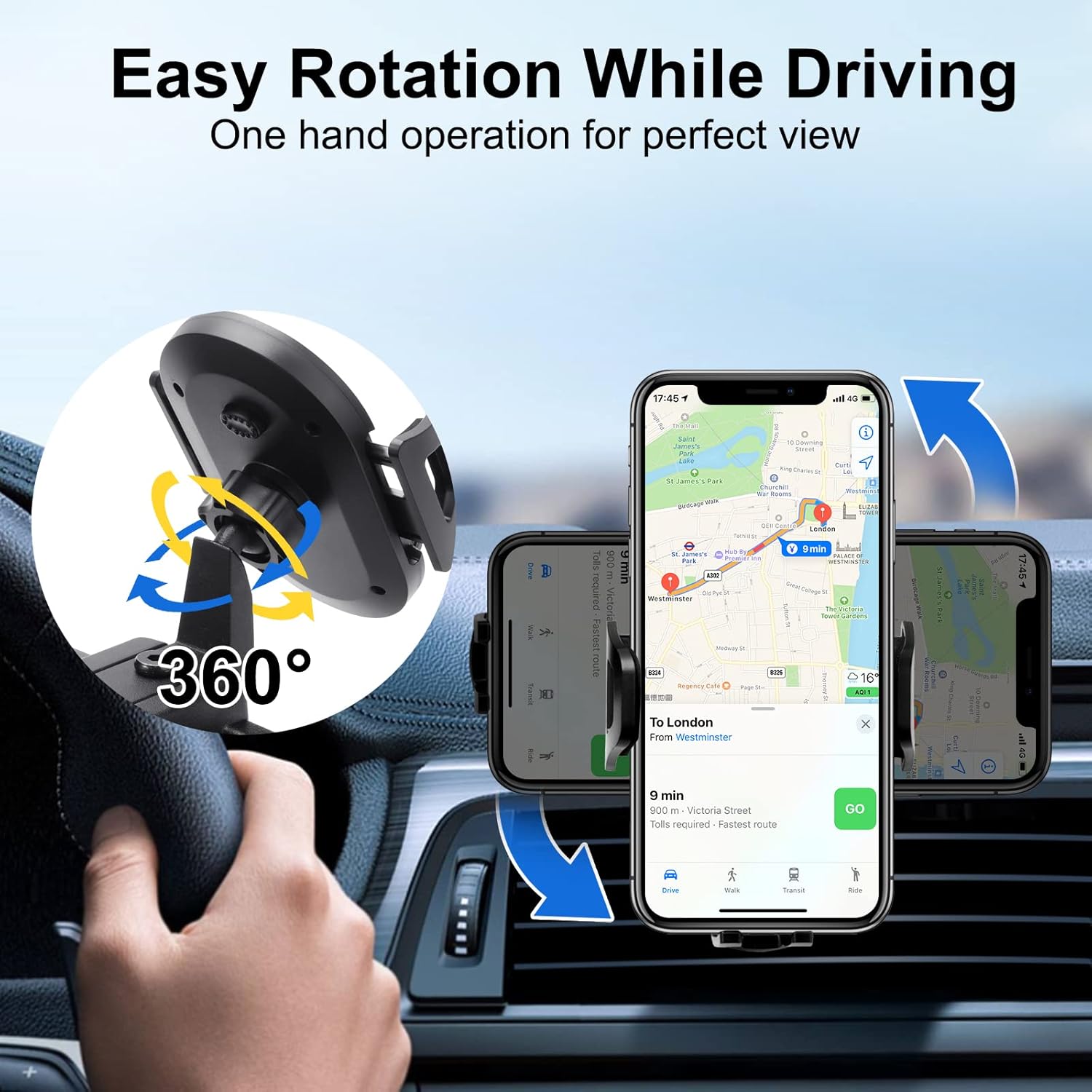 Upgraded Phone Mount for 2018 2019 2020 2021 2022 2023 Jeep Wrangler JL JLU & Gladiator JT, Multi-Mount Phone Holder Dash Tray System Kit with Extension Arm Metal Rod Don't for Oil-Electric 4xe