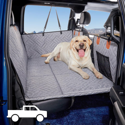 Dog Seat Cover and Bed for Trucks for F150, RAM1500, Silverado - Non-Inflatable Pet Mattress