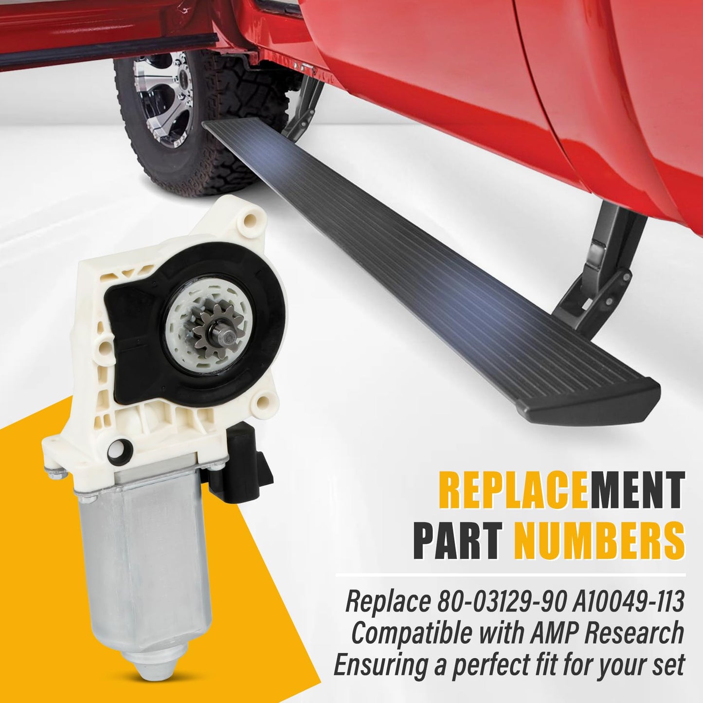 AMP Research Side Step Motor Kit - 80-03129-90, Replaces A10049-113