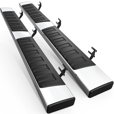 6" Aluminum Black Running Boards for 2015-2026 Ford F-150 SuperCab & 2017-2026 F-250/F-350 SuperCab