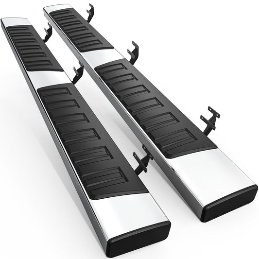 6" Aluminum Black Running Boards for 2015-2026 Ford F-150 SuperCab & 2017-2026 F-250/F-350 SuperCab