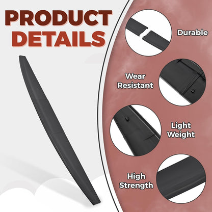 Tailgate Molding Cap Spoiler (3-PCS) for 2009-2019 Dodge Ram 1500/2500/3500 Classic - Replaces CH1909100/55372052AH