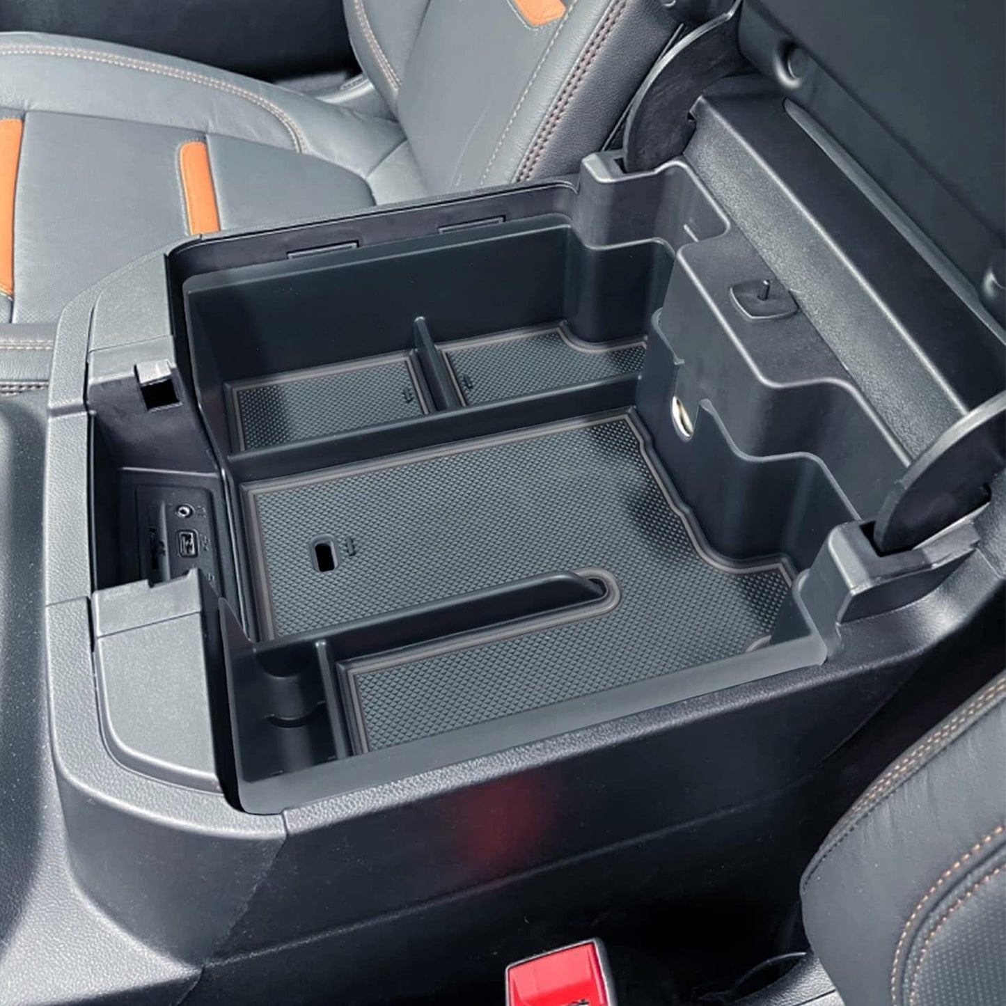 Center Console Organizer Tray for 2019-2023 Chevy/GMC 1500 & HD (Full Console/Bucket Seats Only) - Black