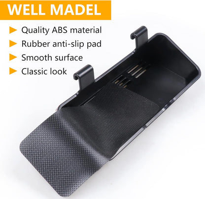 Sunglass Holder for 2021-2026 Ford Bronco 2/4-Door - Sun Visor Organizer (Black)