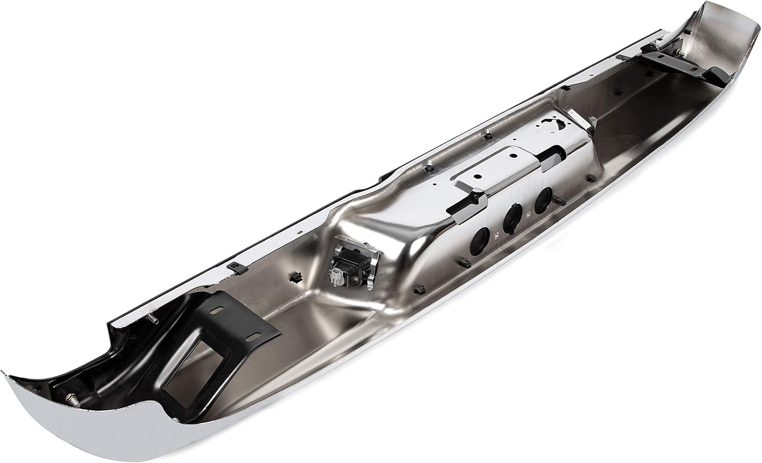 KUAFU Rear Step Bumper Assembly Compatible With 2002-2008 Dodge Ram 1500 2003-2009 Ram 2500 3500 Replace for CH1103111 CH1103108 W/Top Pads & & license Plate lamp Chrome