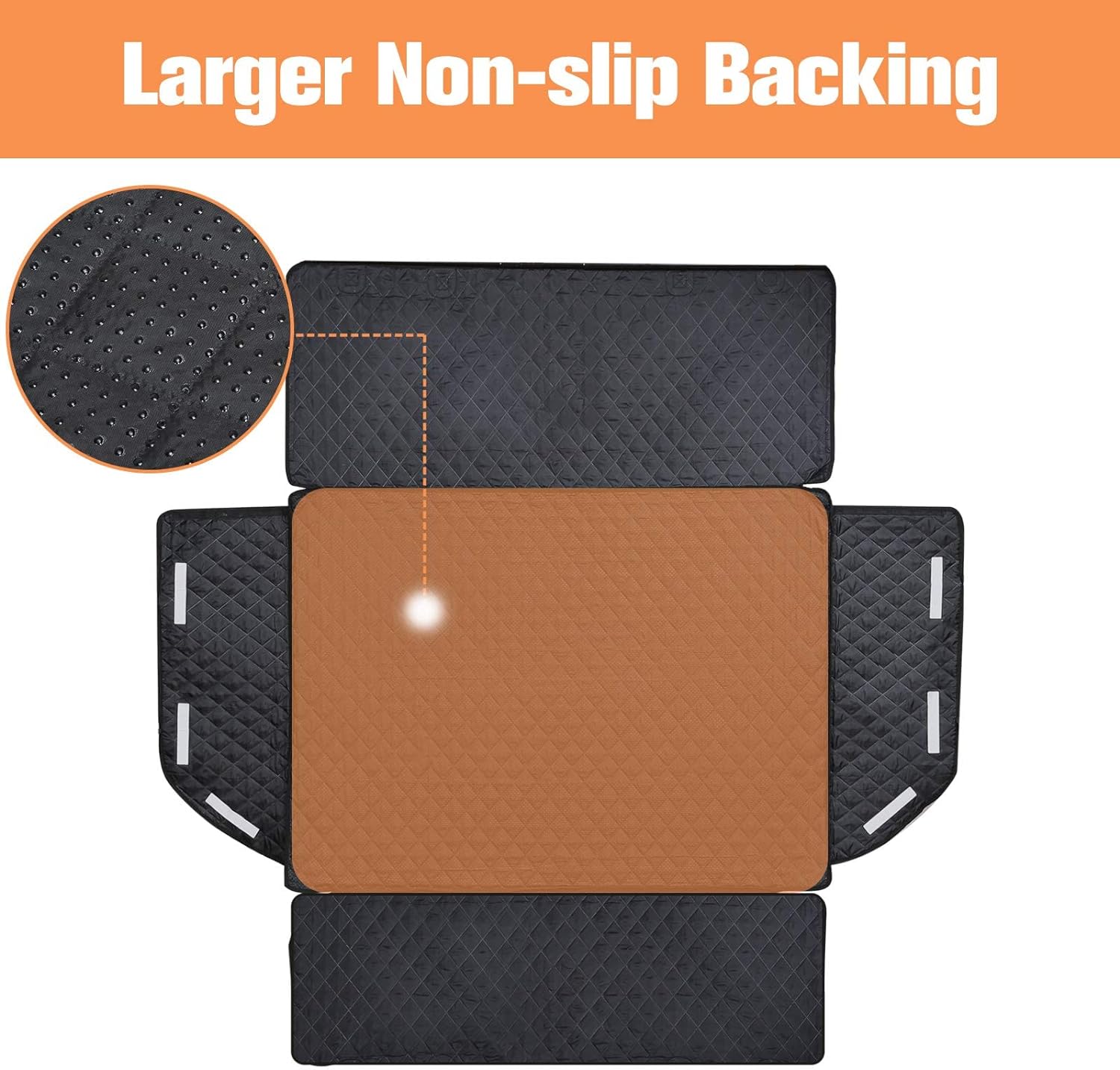 Waterproof Pet Cargo Cover Dog Seat Mat for SUVs Sedans Vans with Bumper Flap Protector - OHMU