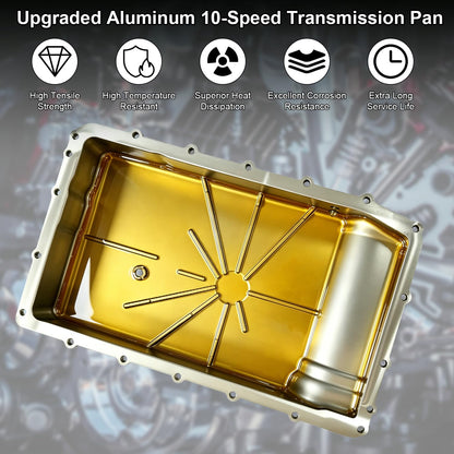 Aluminum Transmission Oil Pan with Magnetic Plug for F150 Expedition Ranger