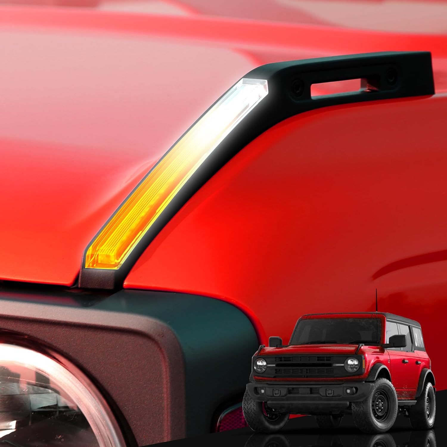 Upgrade Hood LED Light fit Bronco 2/4-Door 2021 2022 2023 2024 - OHMU