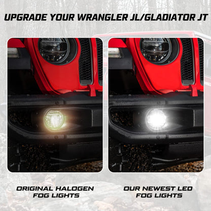 Jeep Gladiator/Wrangler JL LED Fog Lights Kit