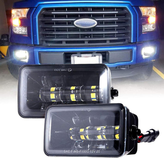 BICYACO Upgrade LED Fog Lights for 2015-2020 Ford F150, 4 Inch LED Fog Light Assembly Kit,36W Waterproof Bumper Lamps Set-1 Pair