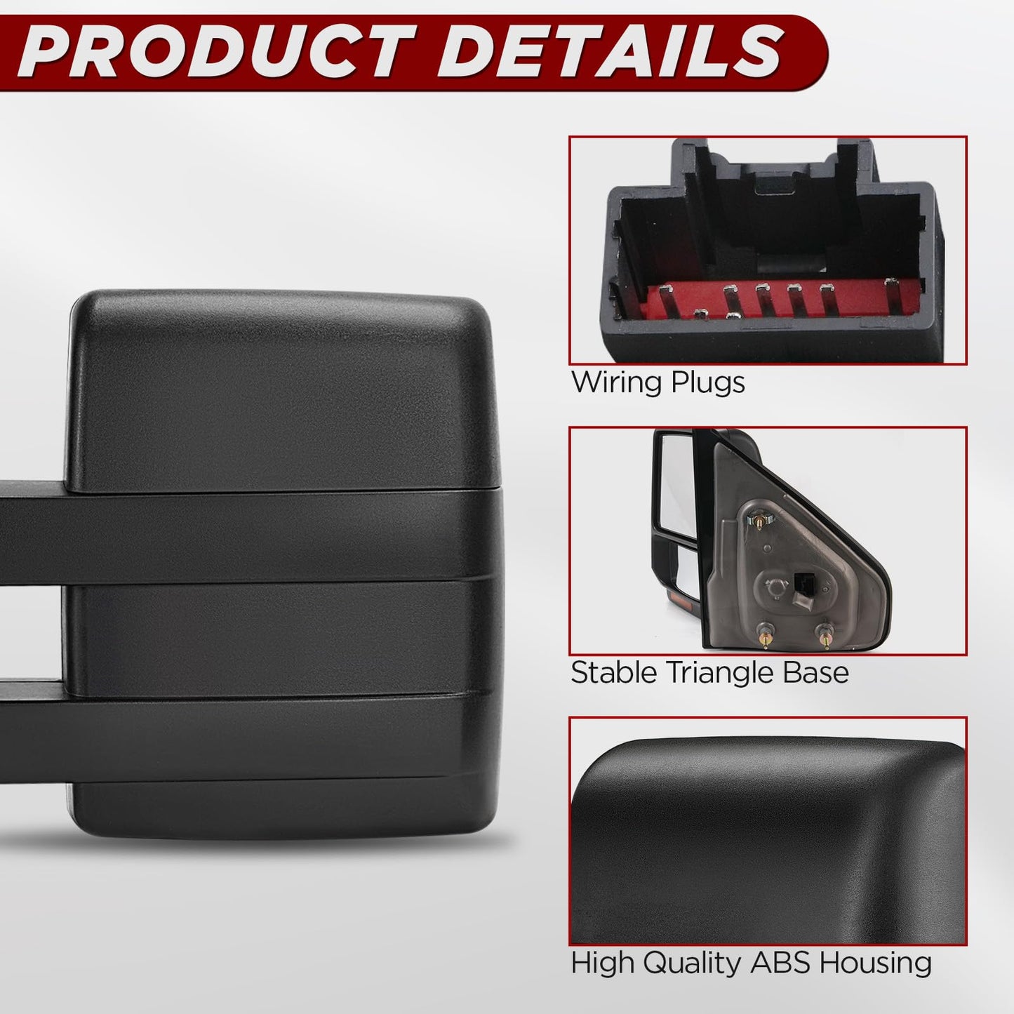Heated Power Tow Mirrors for 2007-2014 Ford F-150