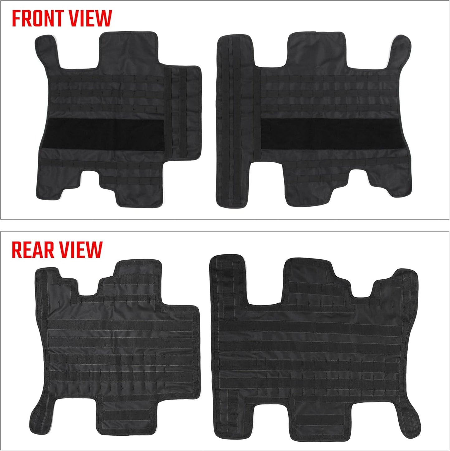 Roof Liner Organizer Overhead Storage Jacket Overhead Car Organizer Car Headliner Storage Organizer For Ford Bronco 2021 2022 2023 2024 2/4 Doors Roof Tactical Vest Accessories With 5 Molle Pouch