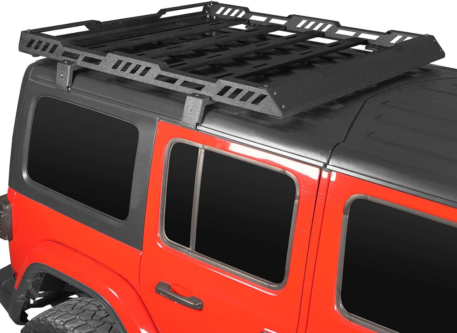 Roof Rack Cargo Basket Crossbar for 2018-2024 Jeep Wrangler JL & Gladiator JT - OHMU