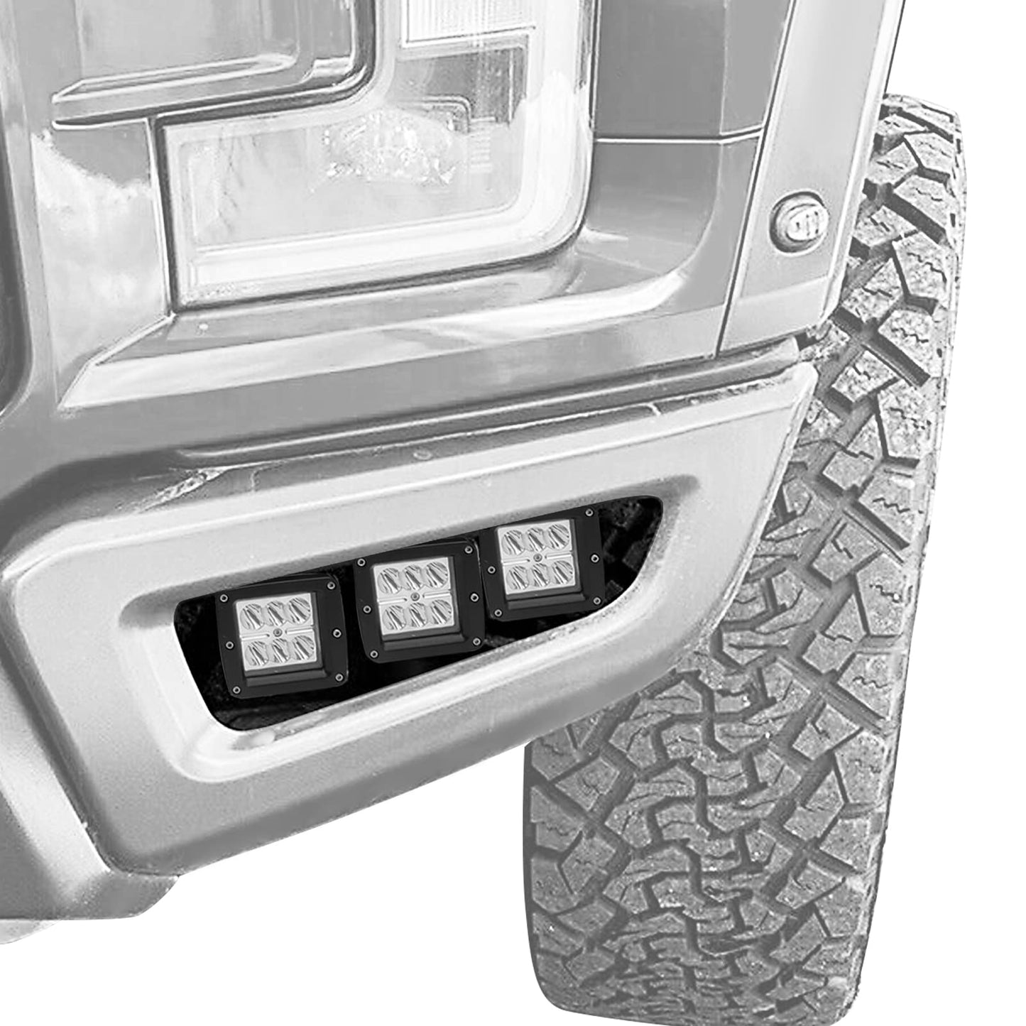 6x LED Fog Work Light Kit for Ford Raptor 2017-2020