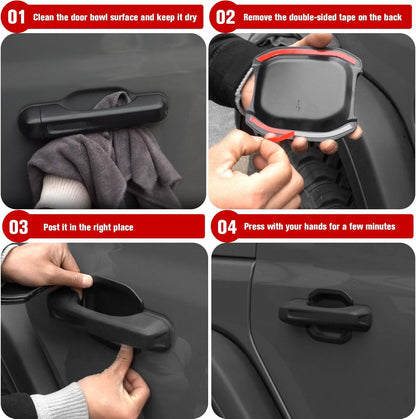 5-PCS Door Handle Bowl Protectors for 2018-2023 Jeep Wrangler JL 4-Door