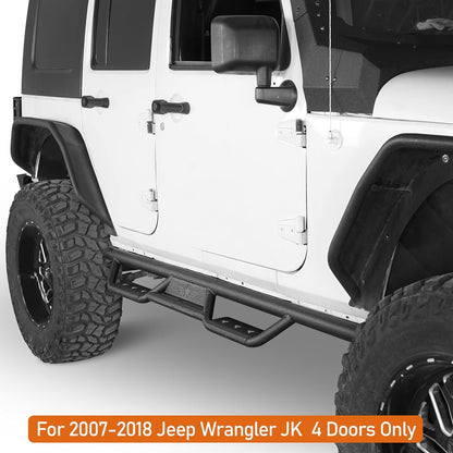 Running Boards for 2007-2018 Jeep Wrangler JK 4-Door Only