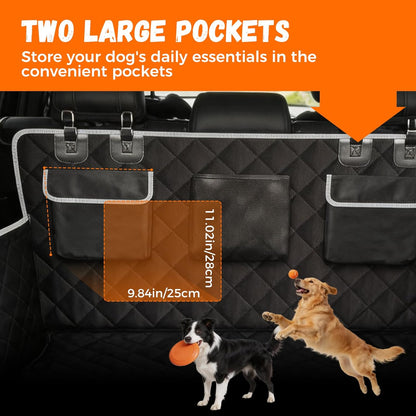 Waterproof SUV Cargo Liner for Dogs - Large Universal Fit w/Side Walls, Bumper Flap, Scratchproof for Sedan/Van