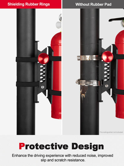 Adjustable Quick-Release Fire Extinguisher Mount for Jeep/UTV Roll Bar - Universal Fit