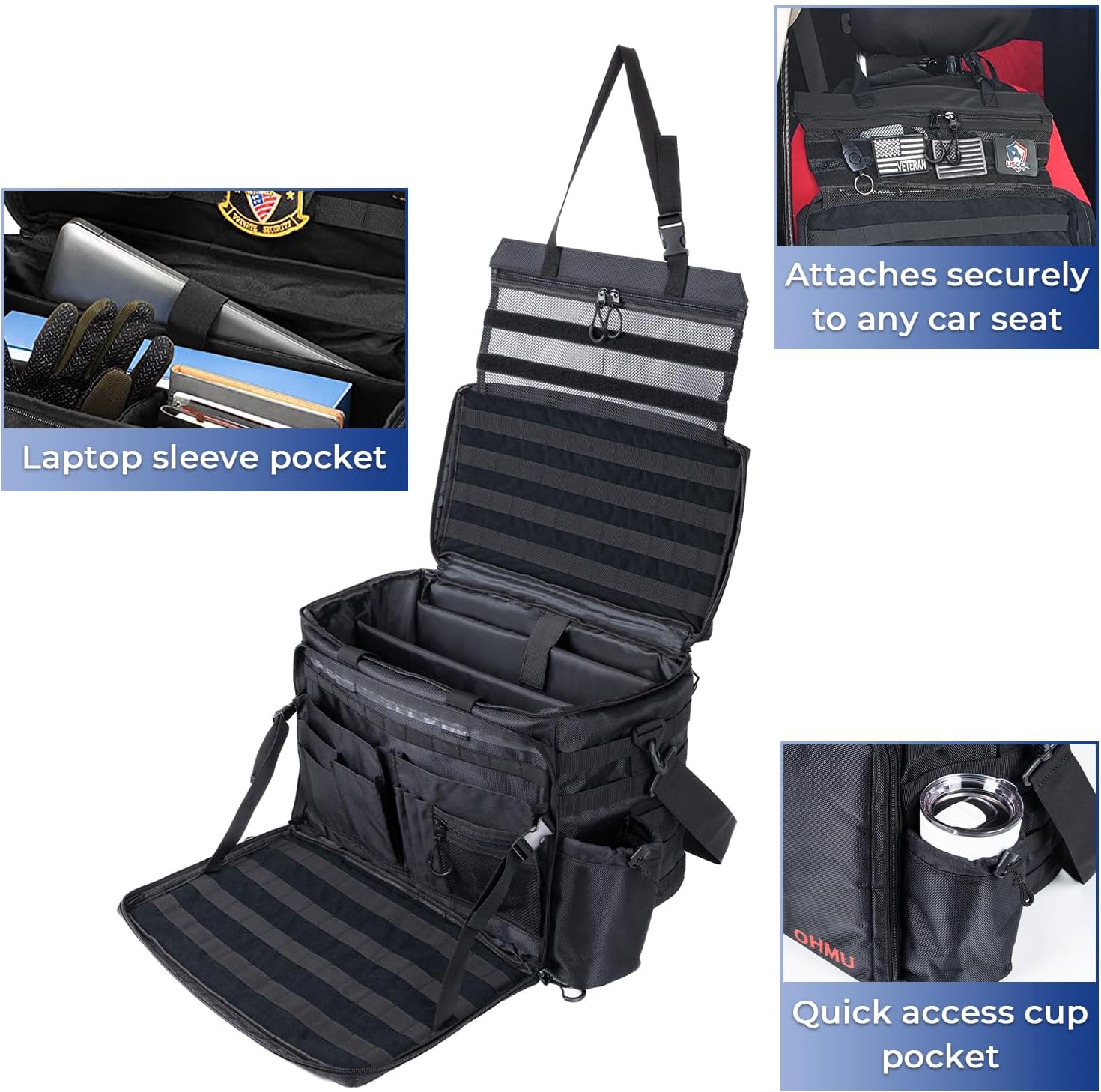 Patrol Bag Organizer for Law Enforcement Police Gear and Military Grade - OHMU