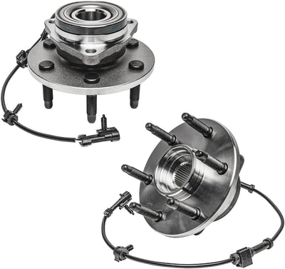Front Wheel Hub Pair for 4WD Chevy/GMC 1500 & Full-Size SUVs - Bearing Assembly Set