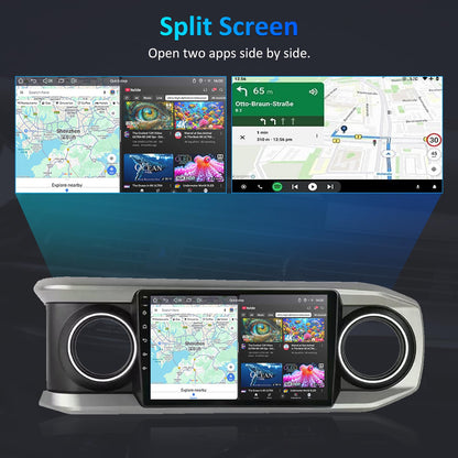 10'' Android 15 Car Stereo for Toyota Tacoma, with CarPlay/Android Auto & GPS