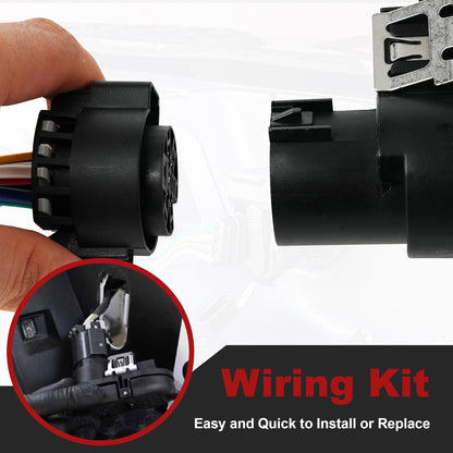7-Pin USCAR Multi-Tow Trailer Wiring Harness Kit - Installation Ready