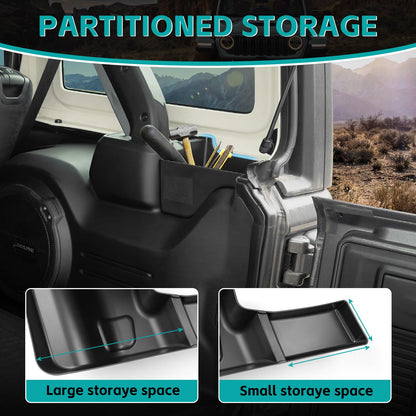 Rear Wheel Well Storage Boxes for 2024-2025 Jeep Wrangler JL 4-Door (Left + Right)