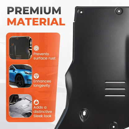 Front Skid Plate Fits for Tesla Model 3 2018-2024 & Tesla Model Y 2020-2024