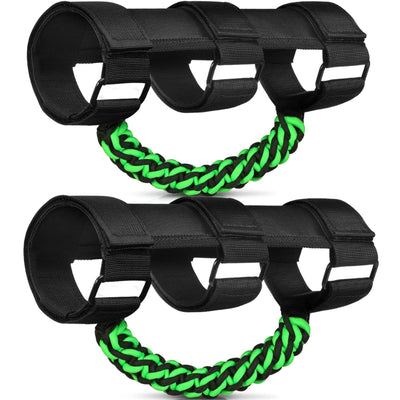 Upgraded Roll Bar Grab Handles for Jeep Wrangler & Gladiator (1955-2023, Green)