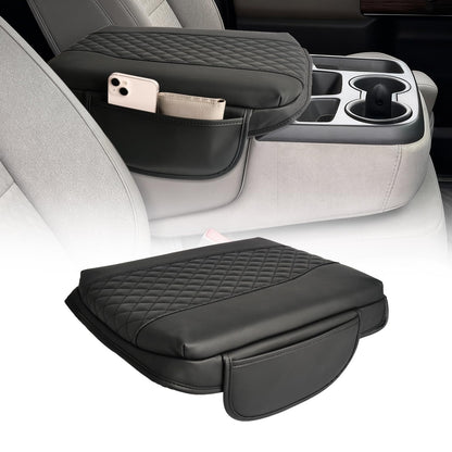 Thickened Console Cover (1.2") for 2019-2025 Chevy/GMC Trucks & SUVs (Bucket Seats) - 2 Pockets