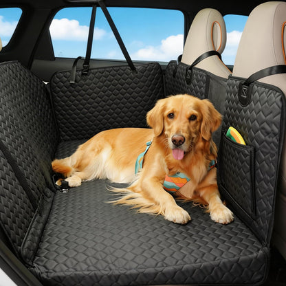 420 lb Waterproof Back Seat Extender with Hard Bottom - Anti-Scratch, Easy Clean for Dogs