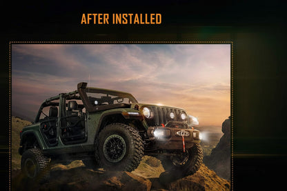 DOT Approved 4" 60W LED Fog Lights for 2007-2018 Jeep Wrangler JK - with DRL & Signal