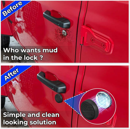 Magnetic Keyhole Covers for 2018-2026 Jeep Wrangler JL & Gladiator JT