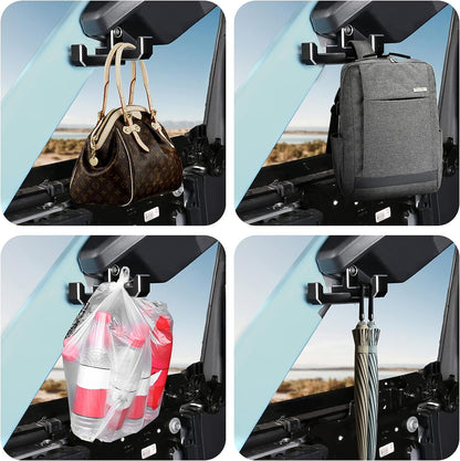 Aluminum Trunk Grocery Bag Hooks for Ford Bronco Accessories 2021 2022 2023 2024 4-Door - OHMU