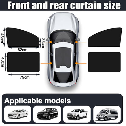 Magnetic Car Window Sunshades for Dodge Caravan UV Protection