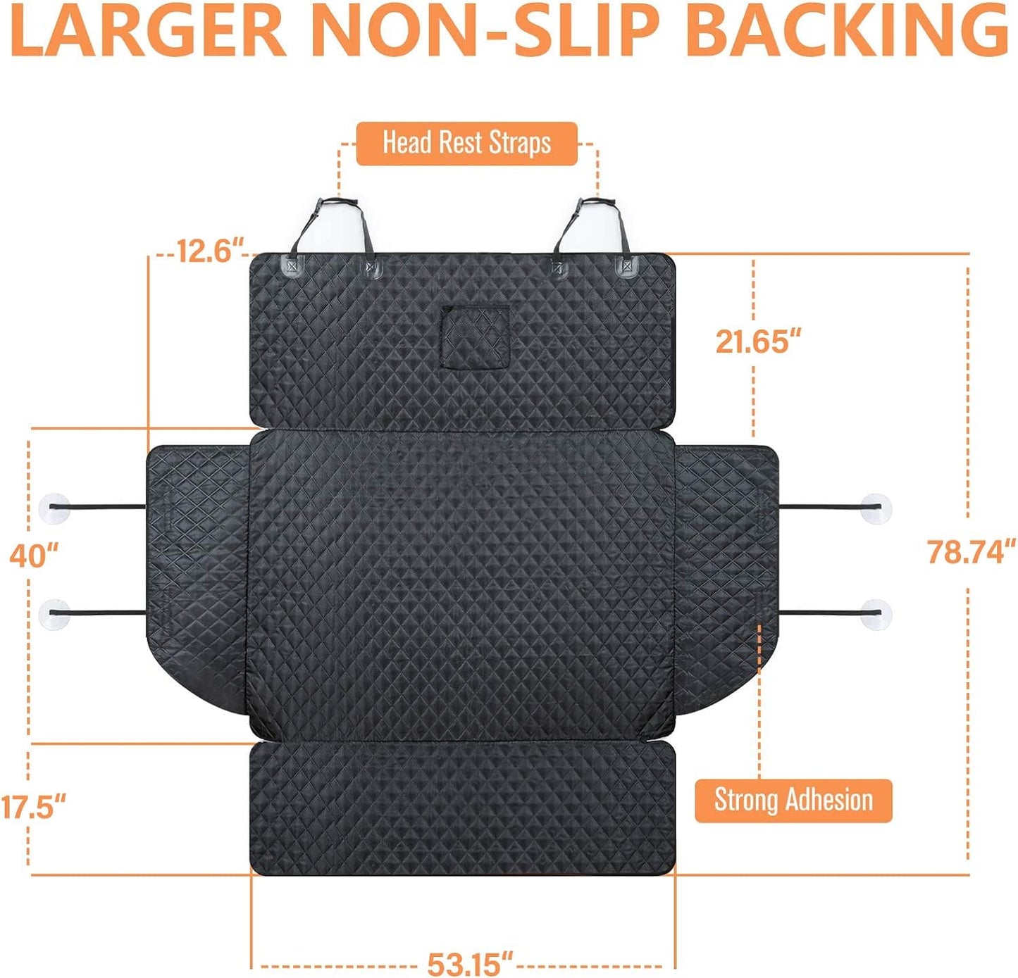 Waterproof Pet Cargo Cover Dog Seat Mat for SUVs Sedans Vans with Bumper Flap Protector - OHMU