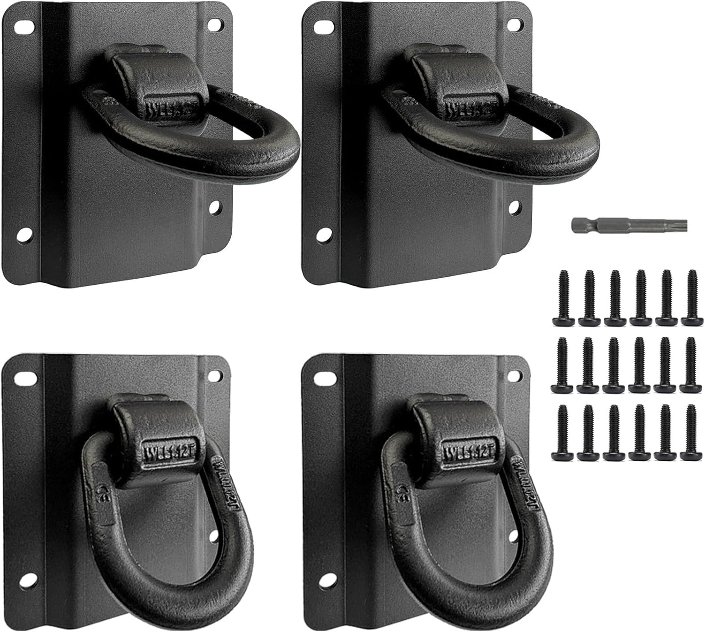4 Pack Heavy Duty Tie Down Anchors Truck Bed Tie Downs Car Accessories Fit for 2015-2025 Ford F150 F250 F350 & Raptor 2026 Replace# FL3Z-99000A64-B & FL3Z-9928408-AB