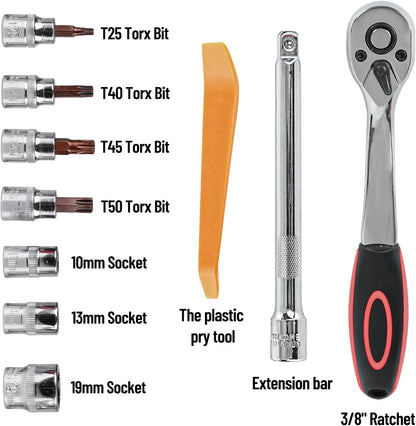 Hardtop & Door Removal Tool Kit for Jeep Wrangler & Gladiator - Multi-Purpose Torx Set