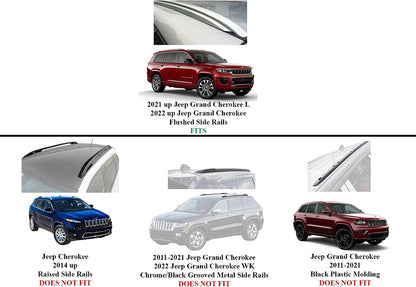 All Metal Crossbars Roof Racks for 2021-2023 Jeep Grand Cherokee - OHMU