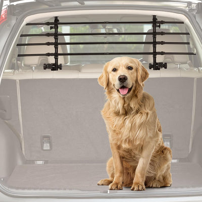 Universal Carbon Steel Dog Barrier - 32"-57" Adjustable Width for SUV/Truck Cargo Area