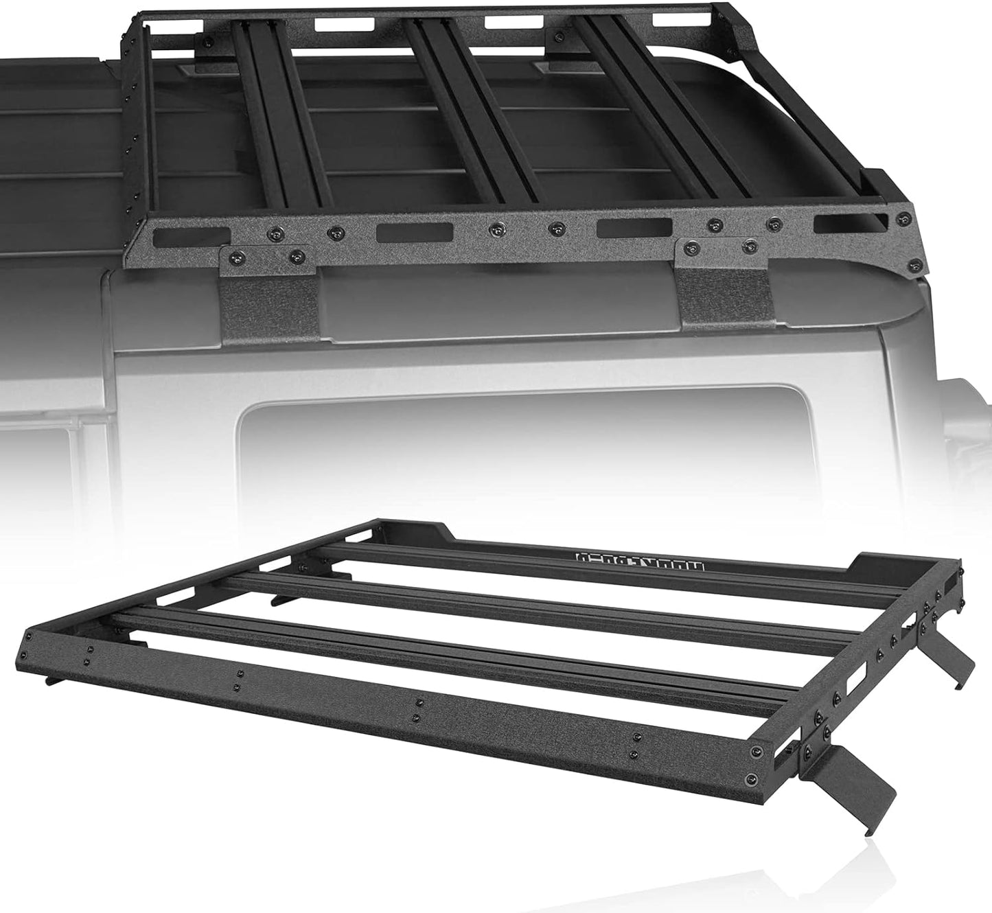 Half Short Roof Rack Rear Cargo Basket Crossbar for 2021 2022 2023 2024 Ford Bronco