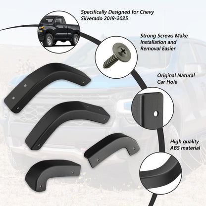 Mud Flap Delete Kit for 2019-2026 Chevy Silverado 1500