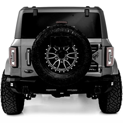 5" Black Tailgate Emblem for Ford Bronco Sport - Metal Overlay