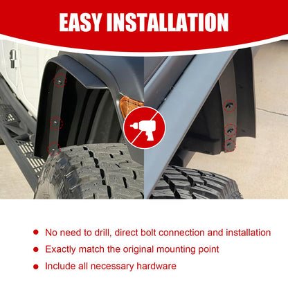 Jeep Wrangler Gladiator High-Clearance Fender Flares